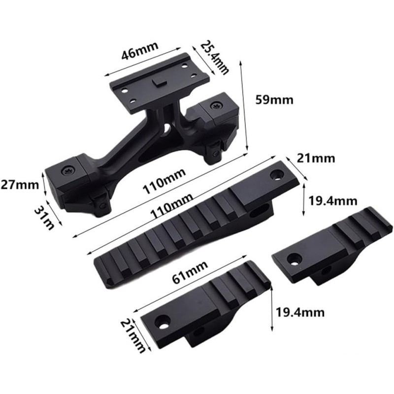 OMM MICRO Style Triple Riser for T1 and T2 - WADSN