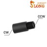 ESTENSIONE e ADATTATORE da cw a ccw canna esterna 26mm - SLONG AIRSOFT