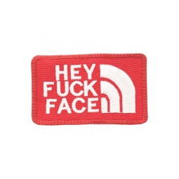 Embroidered Patch HEY FUCK FACE - La Patcheria