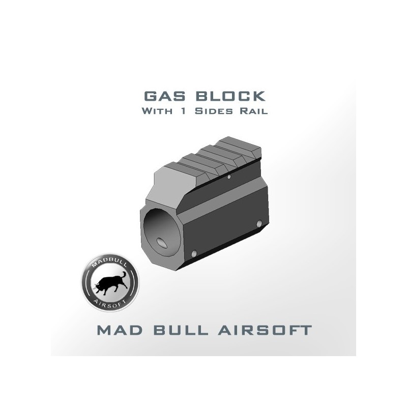 GAS BLOCK with Top Rail - Madbull