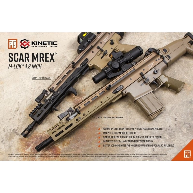 KINETIC™ MREX™ MK2 LC 4.25-inch M-LOK Rail for SCAR Series - PTS