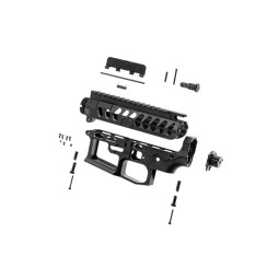 Full CNC Aluminum SKELETONIZED-C M4 AEG Body KIT - RetroArms