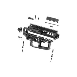 KIT body m4 aeg COMPLETO in alluminio CNC SKELETONIZED-C - RetroArms