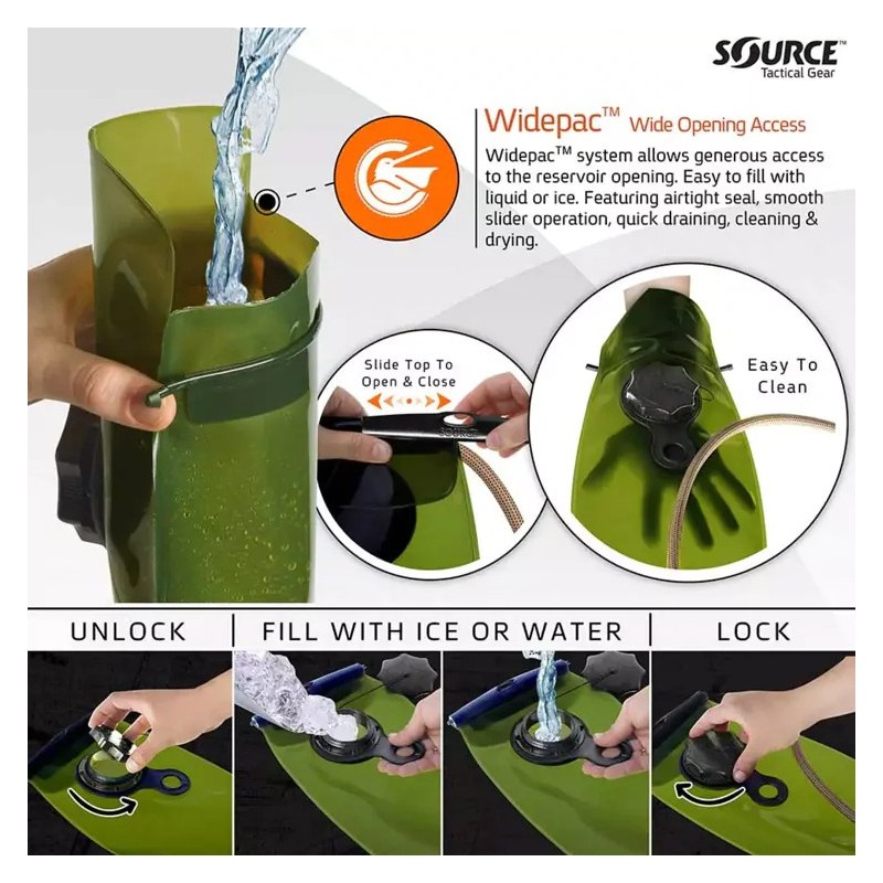 WXP 2 liter Hydration Bladder STORM VALVE - Source