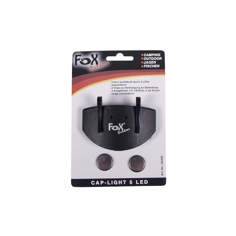 Lampada Cap-Light con 5 LED