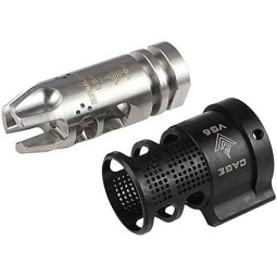 VG6 Epsilon 556 Style Flash Hider and CAGE Black - KUBLAI