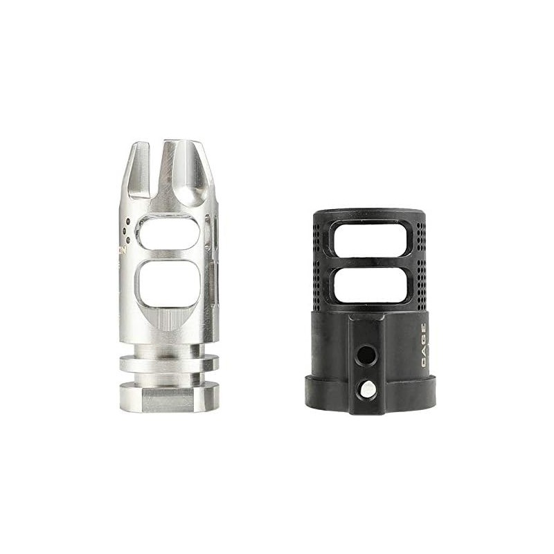 VG6 Epsilon 556 Style Flash Hider and CAGE Black - KUBLAI