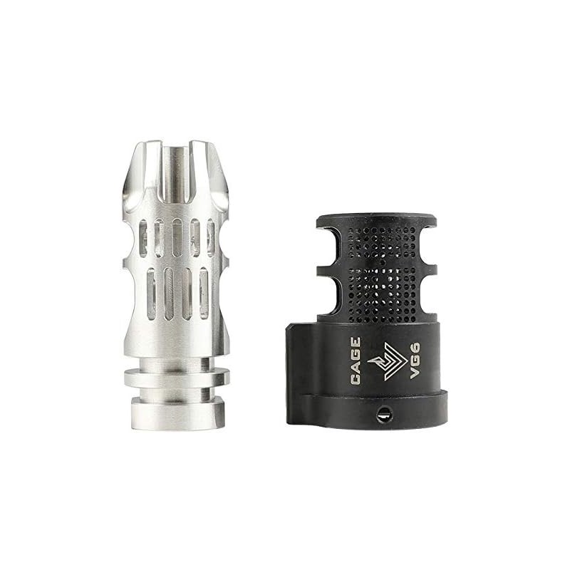 VG6 Epsilon 556 Style Flash Hider and CAGE Black - KUBLAI
