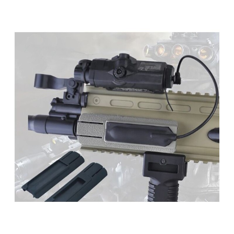 2-Piece RIS Cover Kit 20mm SHORT with Remote Switch Slot - Element
