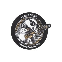 Patch in wooven I LOVE GANS - Clawgear Arms