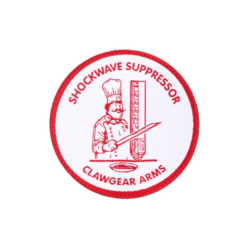 Patch in wooven SHOCKWAVE SUPPRESSOR - Clawgear Arms