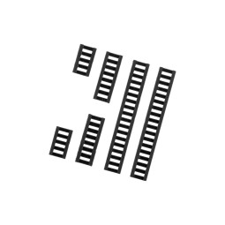 Rubber LADDER Style RIS Cover Set Various Lengths - FMA