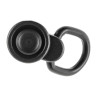 Anello attacco cinghia ANGOLATO LOW PROFILE in acciaio - PTS