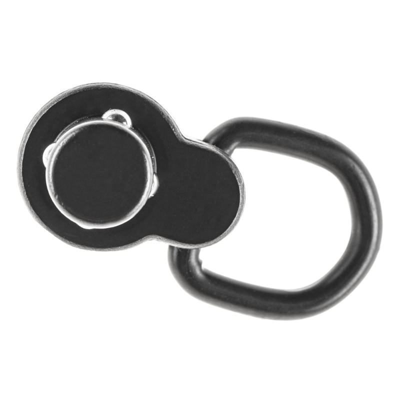 Anello attacco cinghia ANGOLATO LOW PROFILE in acciaio - PTS