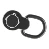 Anello attacco cinghia ANGOLATO LOW PROFILE in acciaio - PTS