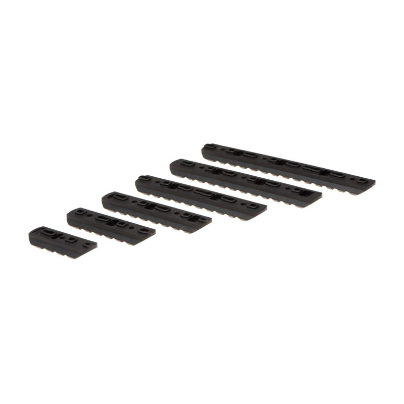 SET 6 slitte PICATINNY misure varie attacco M-LOK e KeyMod - MP