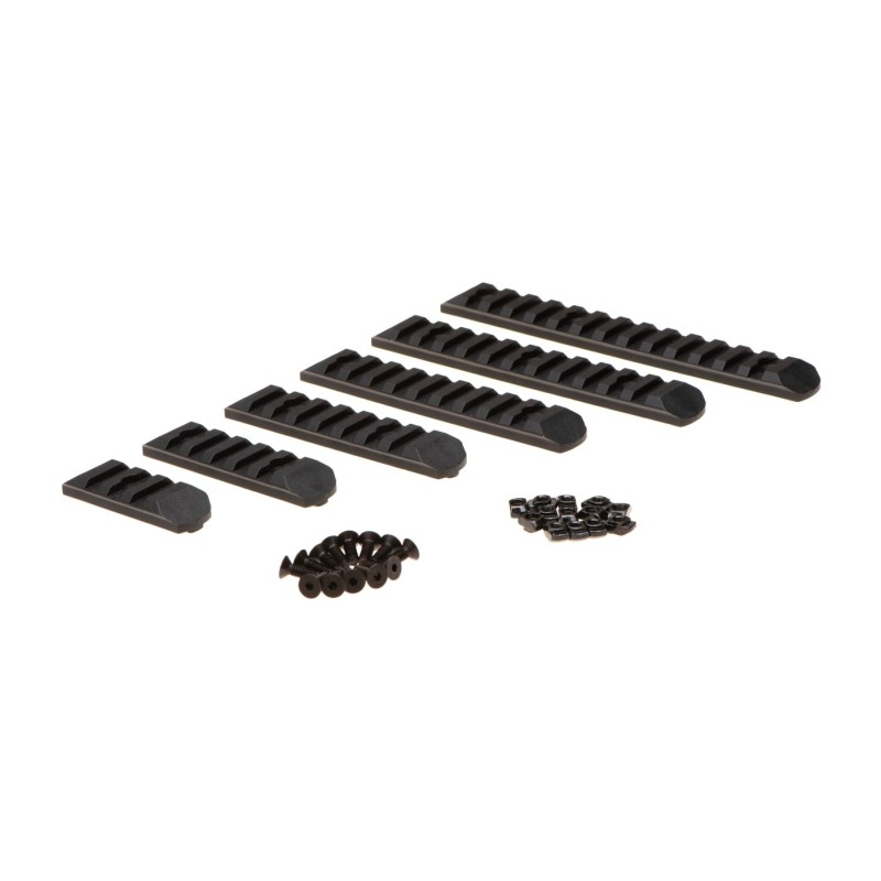 SET 6 PICATINNY rails various sizes M-LOK and KeyMod attachment - MP