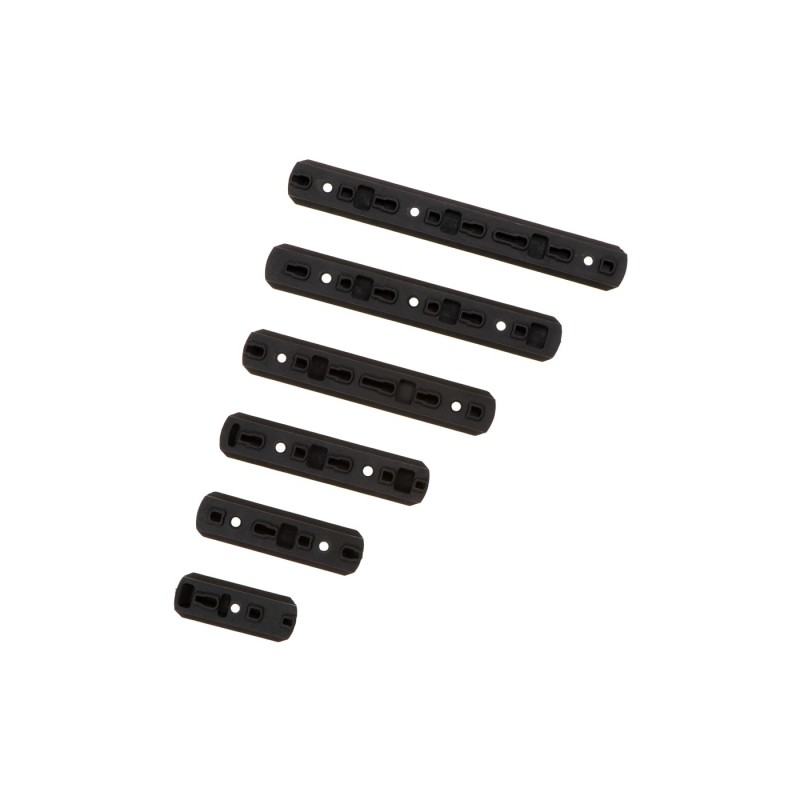 SET 6 slitte PICATINNY misure varie attacco M-LOK e KeyMod - MP