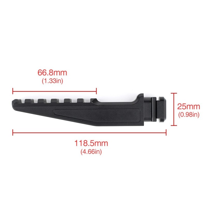 HRF SKIFF Style Extension Rail for FAST Series Risers - WADSN