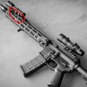 Supporto Torcia WADSN Arisaka Style Inline M-LOK/KeyMod - Nero/Coyote