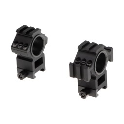 Anelli TRI-SIDE per ottica 25.4 e 30mm attacco RIS - AIM-O
