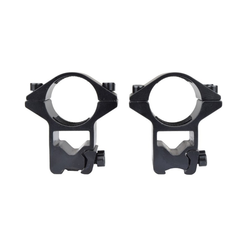 Anelli Alti JS per Slitta 11mm (Carabina) - Tubo 25mm (1")