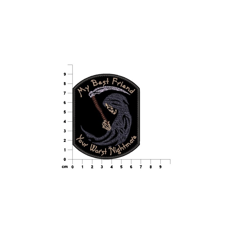 Patch ricamata REAPER BEST FRIEND - Patch Now!