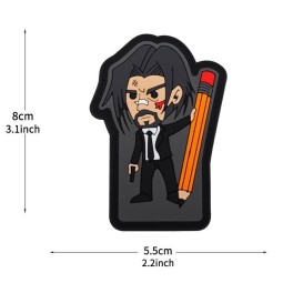John Wick Pencil PVC Patch - Delta Armory (3D Rubber)