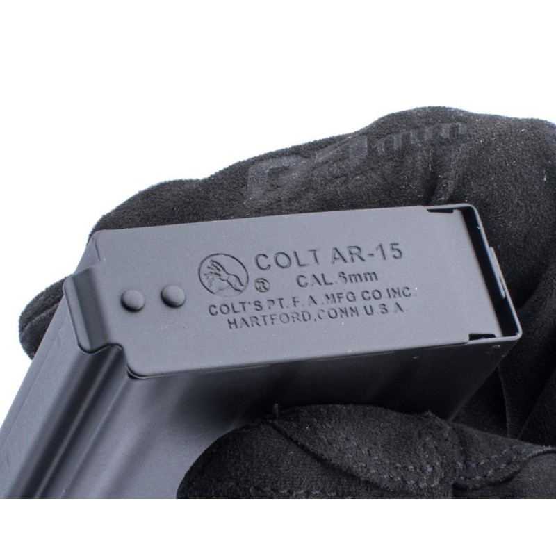 Caricatore MAGGIORATO con CORDICELLA COLT® 350bb per AR15 - Cybergun