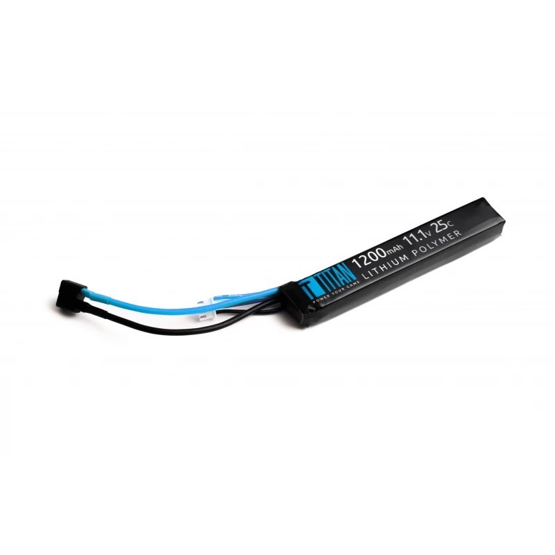 LiPo Battery 11.1v 1200mAh 25c SINGLE - TITAN