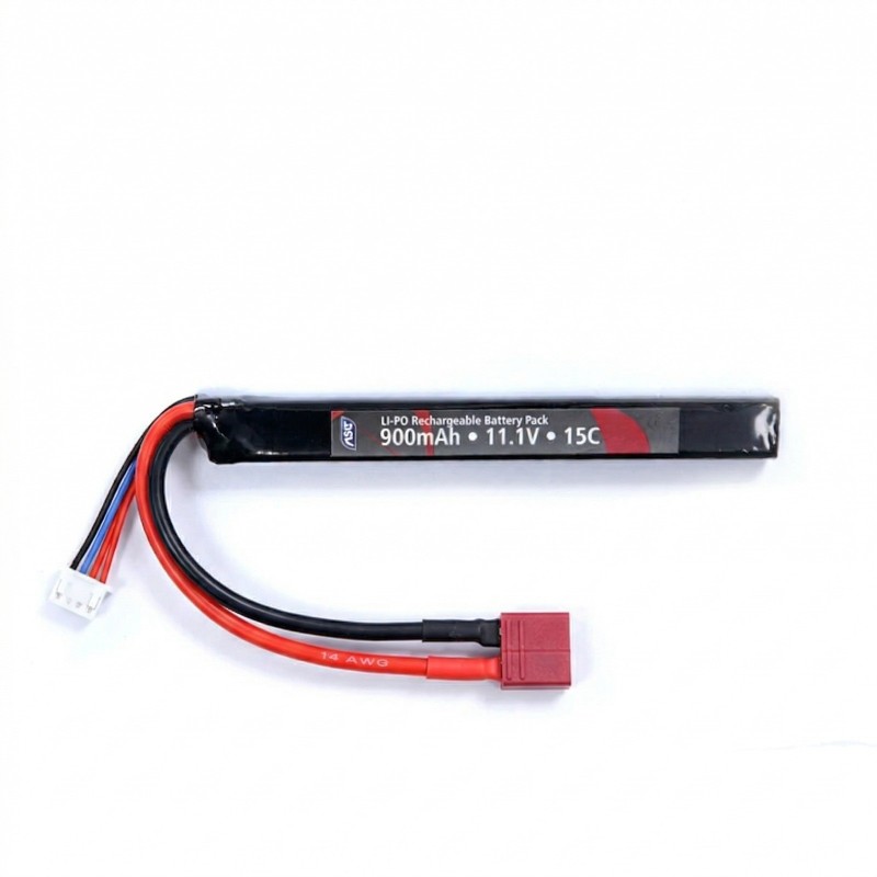 Batteria LiPo 11.1V 900mAh 15C Stick Lunga (Tamiya/Deans) | ASG