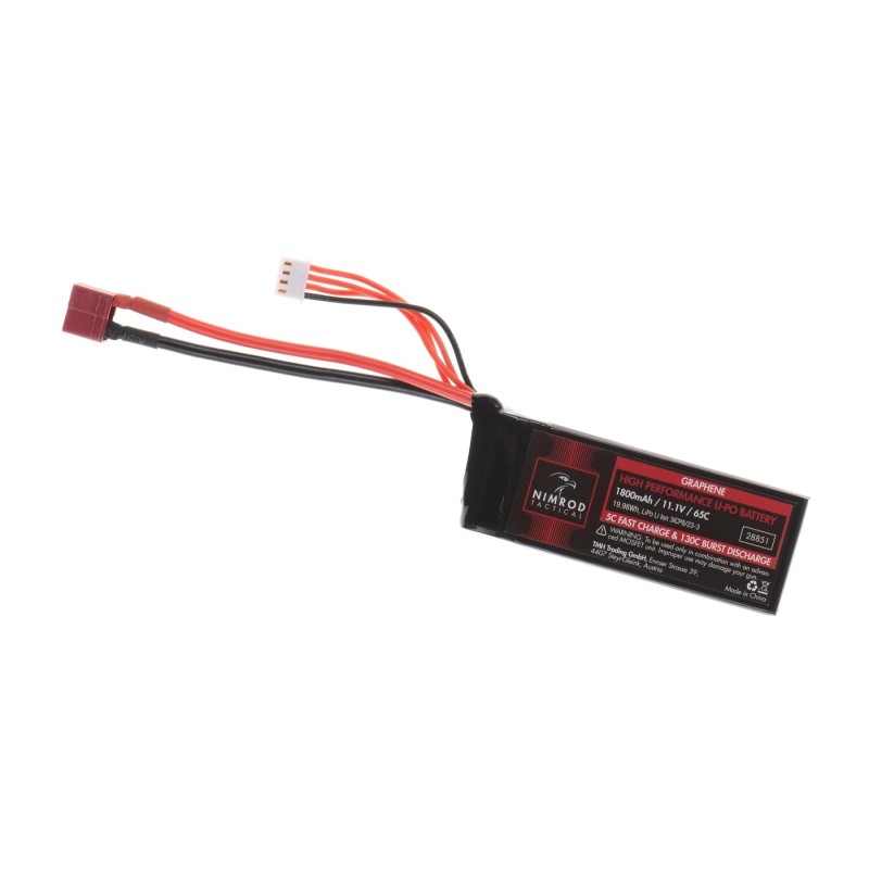 Graphene LiPo Battery 11.1v 1800mAh 65-130c BRICK - Nimrod