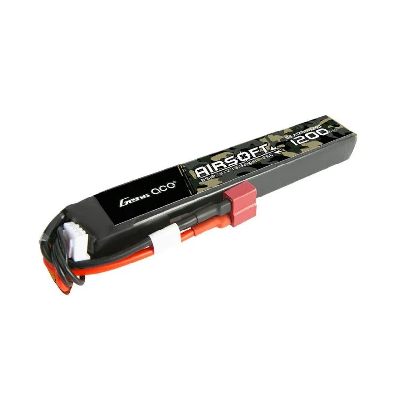 11.1v 1200mAh 25c LiPo Battery SINGLE - Gens ACE
