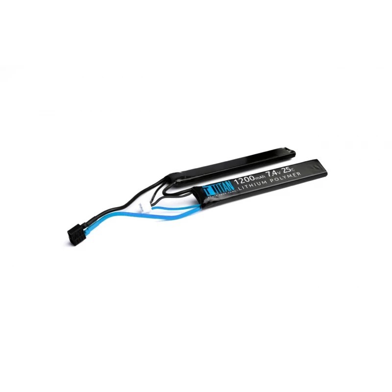 7.4v 1200mAh 25c LiPo Battery DOUBLE - TITAN