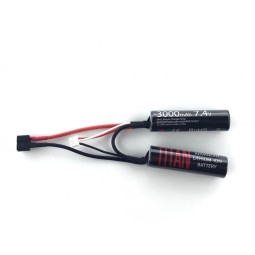 Li-Ion Battery 7.4V 3000mAh Double Nunchuck (T-Deans) | TITAN