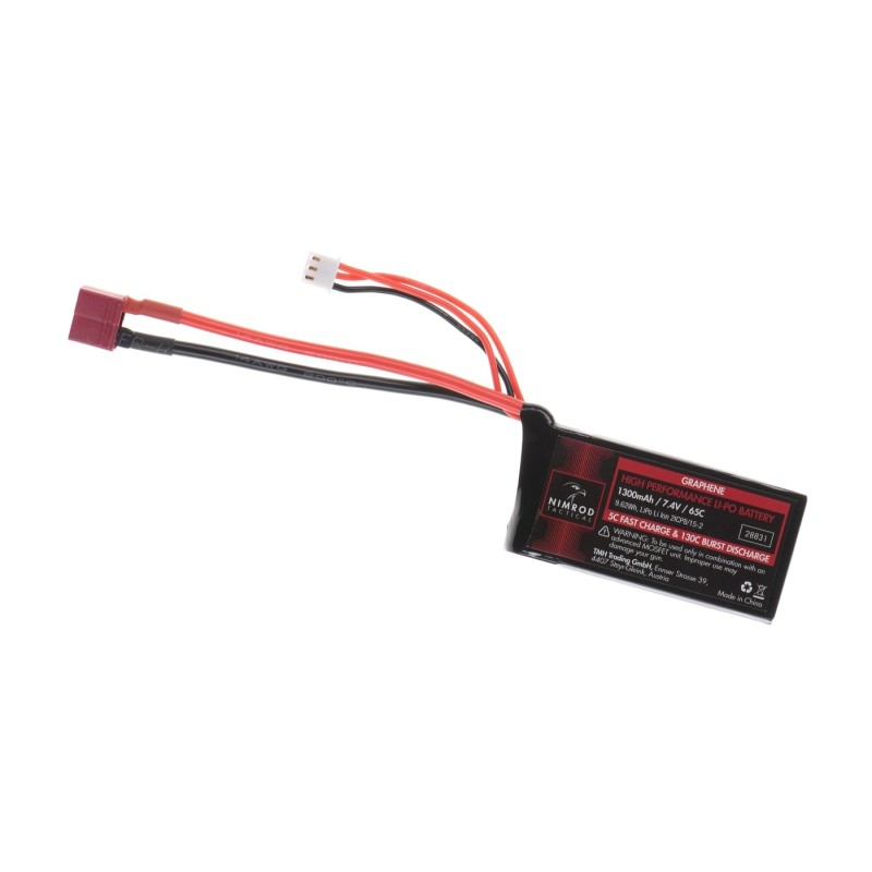 Batteria Graphene LiPo 7.4v 1500mAh 65-130c BRICK - Nimrod