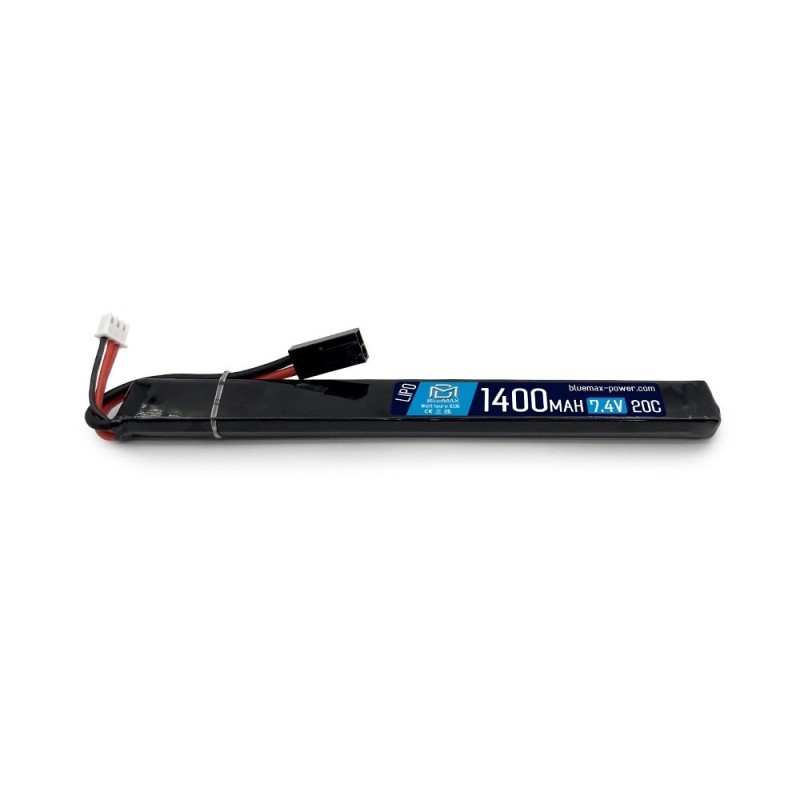 7.4v 1400mAh 20c LiPo Battery SINGLE AK - BLUEMAX