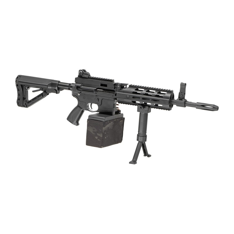 Mitragliatrice G&G CM16 LMG (Nera/Coyote) con ETU | M Tactical