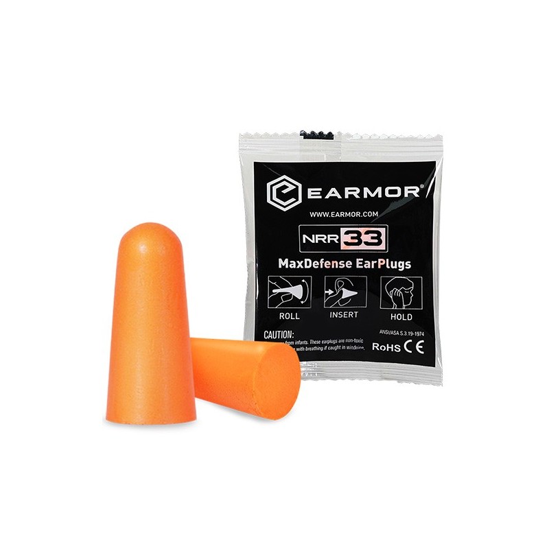 Tappi per orecchie M01 MaxDefense NRR33- EARMOR