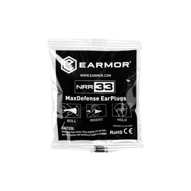 Tappi per orecchie M01 MaxDefense NRR33- EARMOR