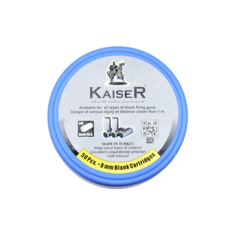 Barattolo 50 colpi a Salve 8mm P.A.K. - KAISER