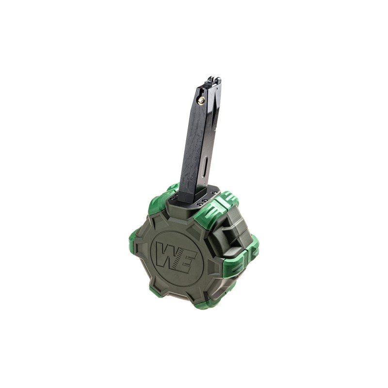 Caricatore a Tamburo WE M92 Green Gas (350bb) | Drum Mag