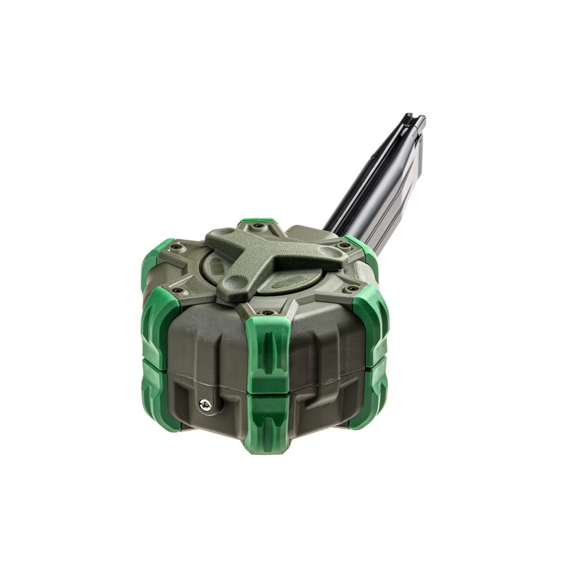 Caricatore a Tamburo WE Hi-Capa 5.1 Green Gas (350bb) | Drum Mag