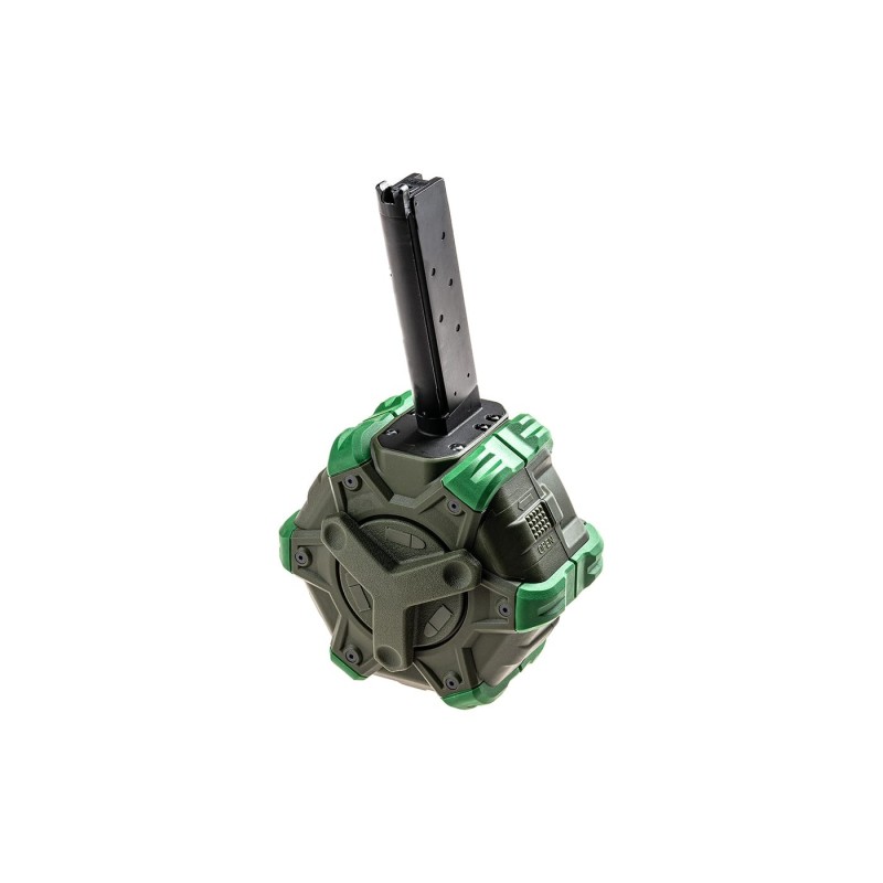 Caricatore a Tamburo WE 1911 Green Gas (350bb) | Drum Mag