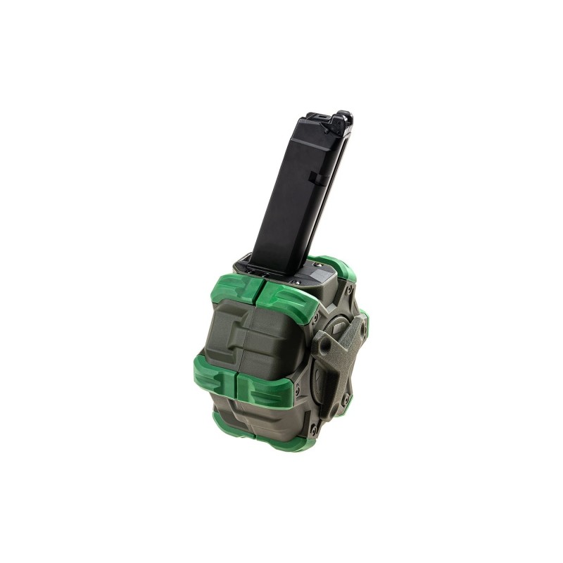 Caricatore DRUM per serie G17 350bb Green Gas - WE