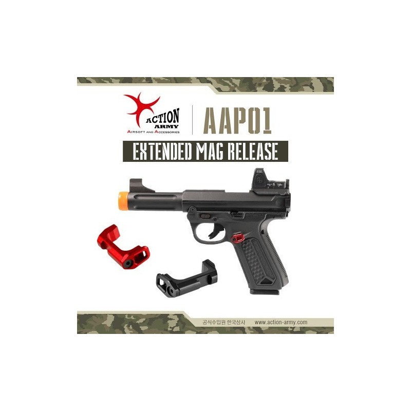 CNC Extended Magazine Release Button for AAP01 - Action Army