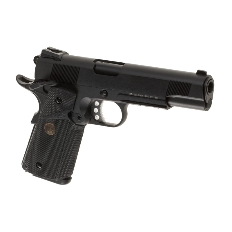Pistola a Gas M1911 MEU Tactical WE | Scarrellante Full Metal Grip Gommato