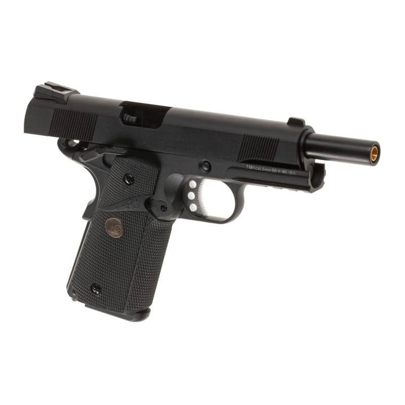 Pistola a Gas M1911 MEU Tactical WE | Scarrellante Full Metal Grip Gommato