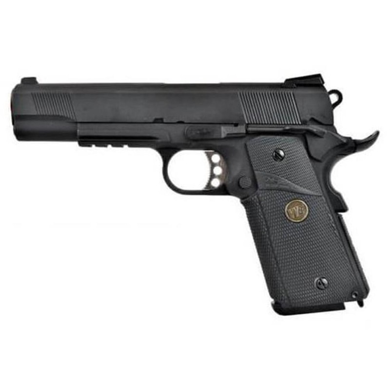 Pistola a Gas M1911 MEU Tactical WE | Scarrellante Full Metal Grip Gommato