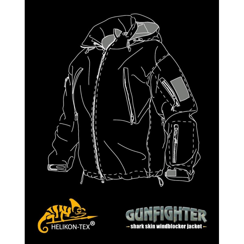 Giacca tattica softshell GUNFIGHTER Shark Skin - Helikon-Tex